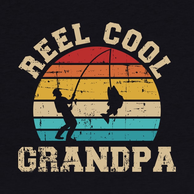 Fishing Reel cool grandpa by Designzz